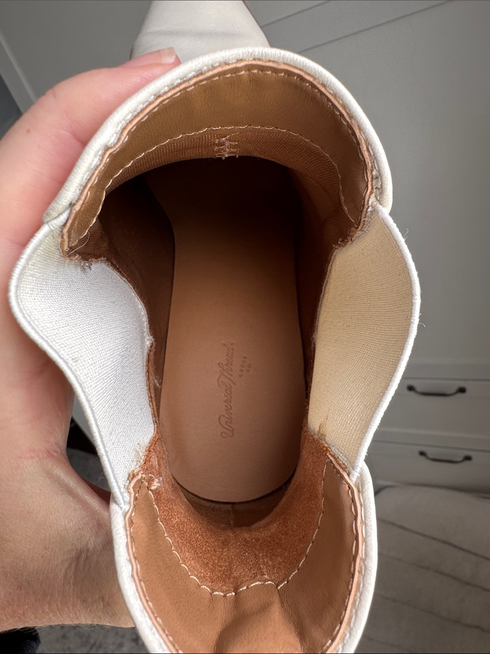 Universal Thread Kennedy Women's Cream Ankle Boots size 9 1/2. - Picture 7 of 11